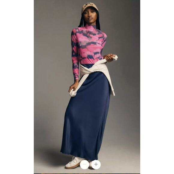 ANTHROPOLOGIE Mesh Colorful Turtleneck Top Blouse  // M - Picture 11 of 11